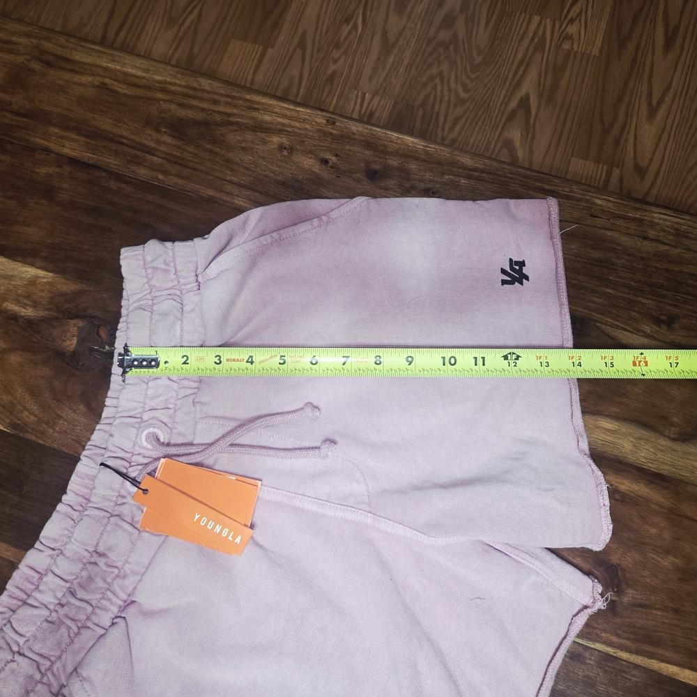 YoungLA Light Pink Athletic Drawstring Shorts - Picture 9 of 9